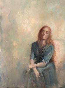 painting of a woman in a relief and bliss state