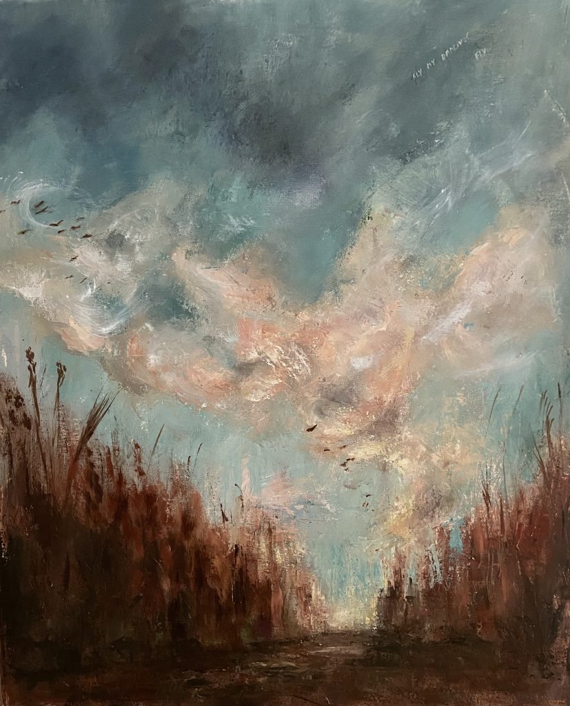 Landscape oil painting