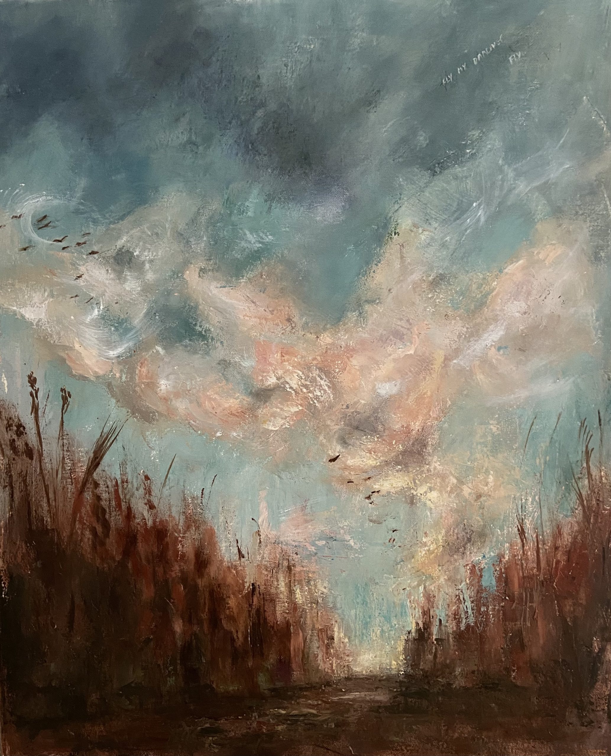 Landscape oil painting