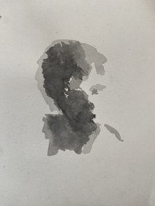 Ink sketch little boy study