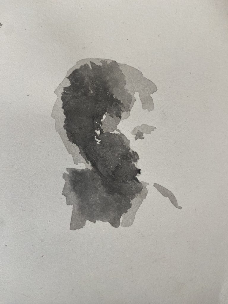Ink sketch little boy study