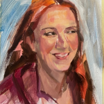 Portrait painting of Jess