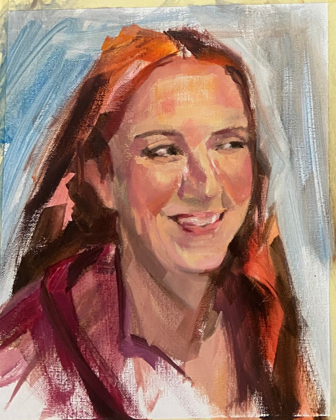 Portrait painting of Jess